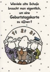 Sheepworld Geburtstagskarte Altes Schaf von Sheepworld