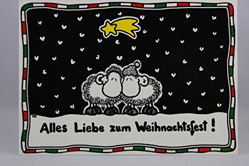 sheepworld - 50181 - Postkarte, Weihnachten, Schaf, Alles Liebe zum Weihnachtsfest! von Sheepworld