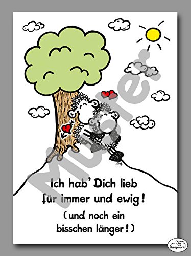 sheepworld Postkarte "Ich hab Dich lieb für immer und ewig!" Nr. 63 von Sheepworld