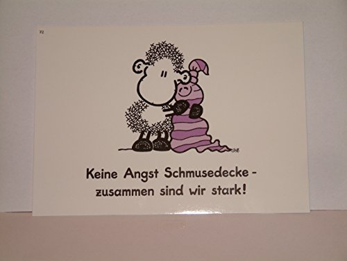 sheepworld Postkarte "Keine Angst Schmusedecke - .... !"72 von Sheepworld