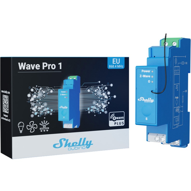 Qubino Wave Pro1, Relais von Shelly