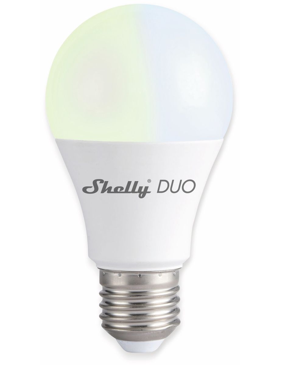 SHELLY LED-Lampe Duo E27, 9 W, 800 lm, EEK F, dimmbar von Shelly
