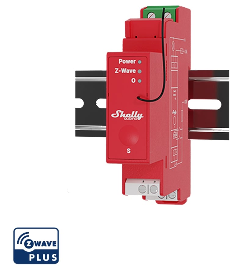 SHELLY Relais Wave Pro 1PM, Hutschiene, Messfunktion, rot SHELLY Relais Wave Pro 1PM, Hutschiene, Messfunktion, rot von Shelly