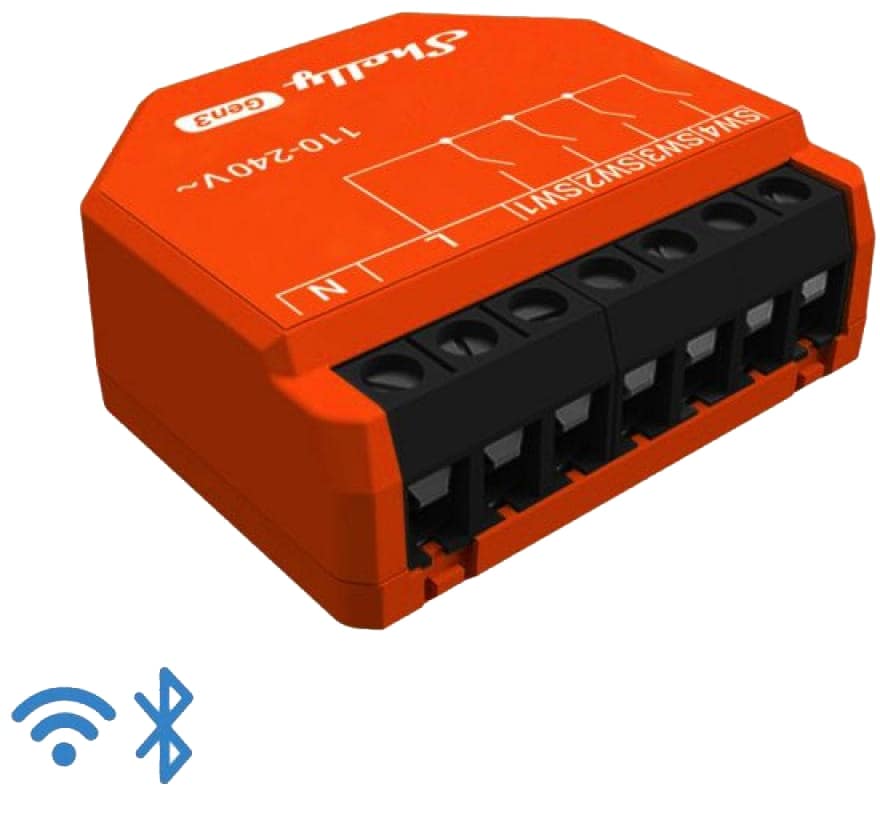 SHELLY Szenenaktivierer i4 Gen3, Bluetooth und WLAN SHELLY Szenenaktivierer i4 Gen3, Bluetooth und WLAN von Shelly