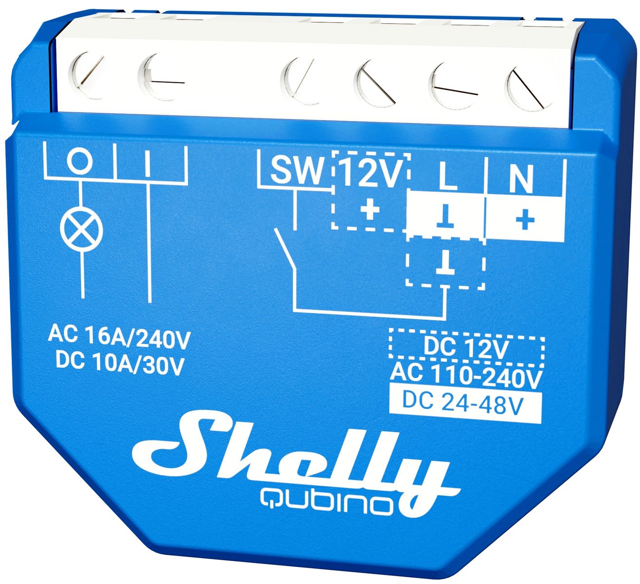 SHELLY WLAN-Schaltaktor Wave 1, 16 A, 1 Kanal, UP, Z-Wave von Shelly