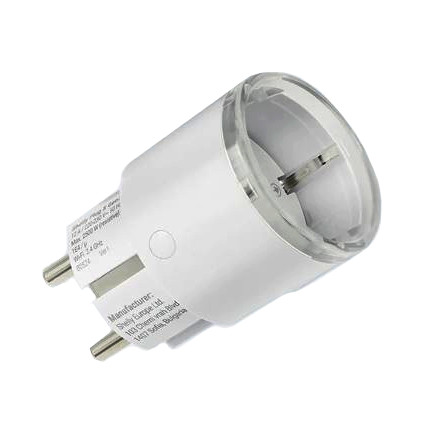 Shelly Plug S Gen3 Matter weiß - kleiner smarter Stecker mit Bluetooth-Konnektivität und Leistungsmessung von Shelly