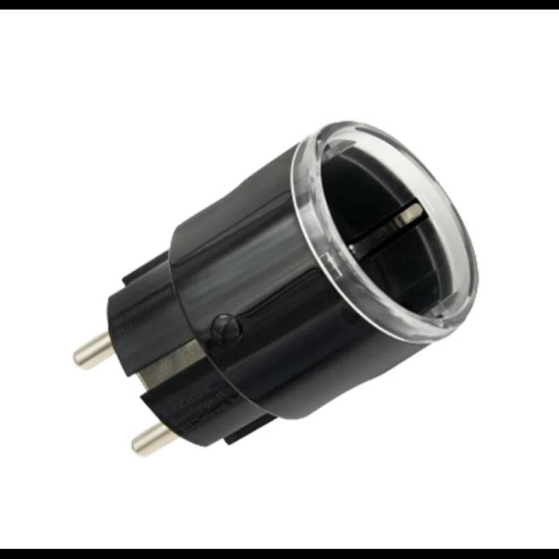 Shelly Plug S Gen3 Matter schwarz - kleiner smarter Stecker mit Bluetooth-Konnektivität und Leistungsmessung von Shelly