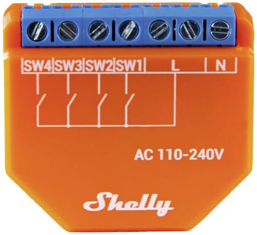 Shelly Plus i4 Controller Wi-Fi, Bluetooth von Shelly