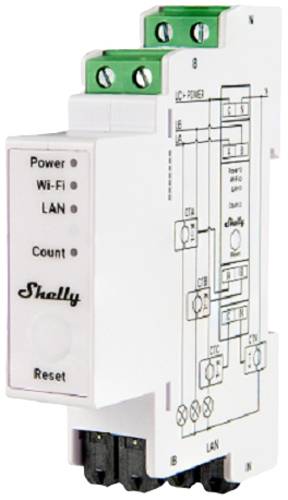 Shelly Pro 3EM Stromzähler Wi-Fi, Bluetooth von Shelly