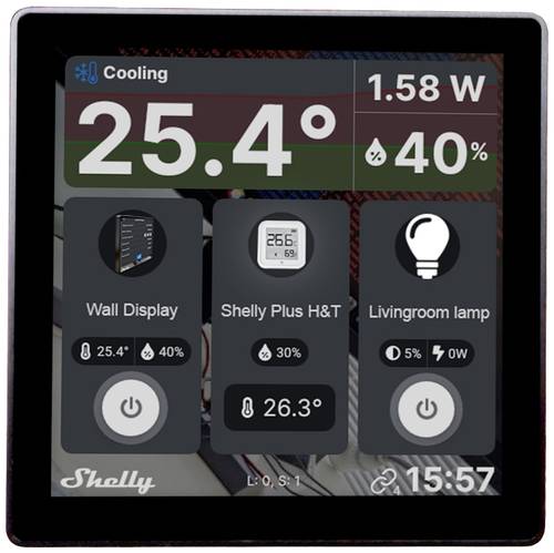 Shelly Wall Display Wand-Touchdisplay Wi-Fi Shelly Wall Display Wand-Touchdisplay Wi-Fi von Shelly