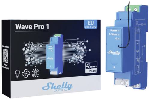 Shelly Wave Pro 1 Hutschienenrelais Z-Wave Shelly Wave Pro 1 Hutschienenrelais Z-Wave von Shelly