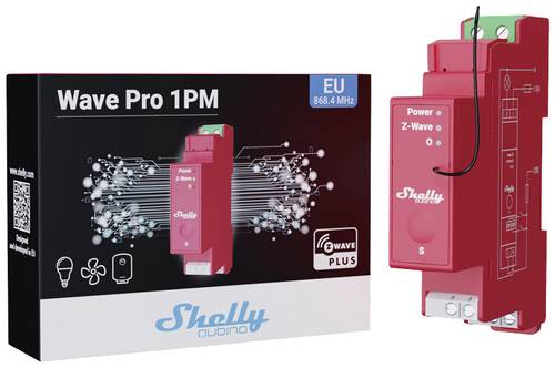 Shelly Wave Pro 1PM Hutschienenrelais Z-Wave von Shelly