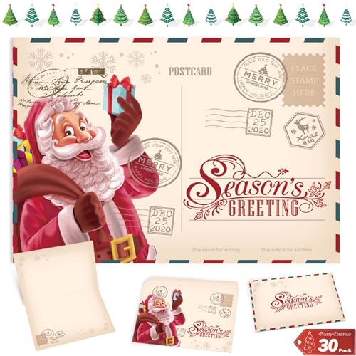 Weihnachtskarten mit Umschlag(15er Set),Christmas Postkarte mit Umschlägen,Einladungskarten Weihnachtsfeier,Umschläge Weihnachten,Karten Weihnachten Set,Weihnachtsgrüß für Kinder Familie Freunde von Shengruili