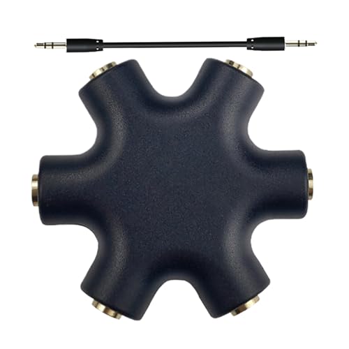Audio-Splitter, Kopfhörer-Adapter – 3,5-mm-Stereo-Stecker-Splitter für Tablet, Handy, Laptop, Damen und Herren, zur Verbesserung des Hörerlebnisses Audio-Splitter, Kopfhörer-Adapter – 3,5-mm-Stereo-Stecker-Splitter für Tablet, Handy, Laptop, Damen und Herren, zur Verbesserung des Hörerlebnisses von Shenrongtong