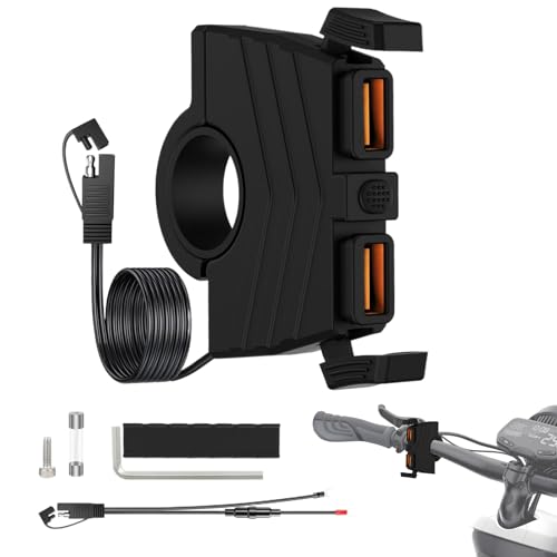 Handy-Ladegerät für Motorrad | USB-Ladegerät für Motorrad - 3.0 Schnellladeadapter Wasserdicht für Tablets Elektronische Hunde Lenker Tank Gabel Handy-Ladegerät für Motorrad | USB-Ladegerät für Motorrad - 3.0 Schnellladeadapter Wasserdicht für Tablets Elektronische Hunde Lenker Tank Gabel von Shenrongtong