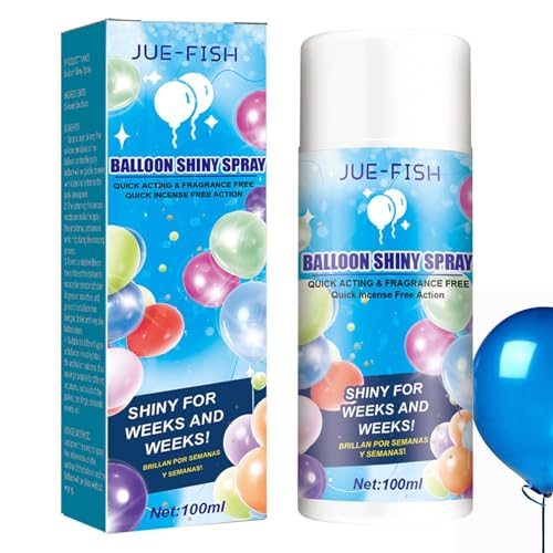 Latex-Ballon-Glanzspray, 100 ml Ballon-Glitzerspray, Aerosol-Ballonspray, Ballon-Hochglanz-Spray-Dekor für Geburtstage, Hochzeiten, Weihnachtsfeier von Shenrongtong
