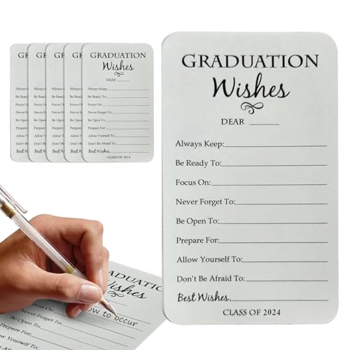 Shenrongtong Abschluss-Erwartungskarte, Absolventen-Beratungskarten | 6 Stück Absolventen-Grußkarten aus Papier für Erwartungen - High School College-Abschlusskarten zum Sammeln für Zeremonien, von Shenrongtong