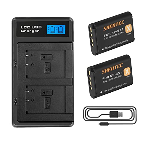2 Packs Shentec NP-BX11 Akku 1800mAh Kompatibel mit Sony NP-BX1 Sony ZV-1 DSC-RX100 VII DSC-RX1R II DSC-RX1R DSC-HX400V DSC-HX350 DSC-HX99 DSC-HX90V DSC-HX80 DSC-HX60V 2 Packs Shentec NP-BX11 Akku 1800mAh Kompatibel mit Sony NP-BX1 Sony ZV-1 DSC-RX100 VII DSC-RX1R II DSC-RX1R DSC-HX400V DSC-HX350 DSC-HX99 DSC-HX90V DSC-HX80 DSC-HX60V von Shentec