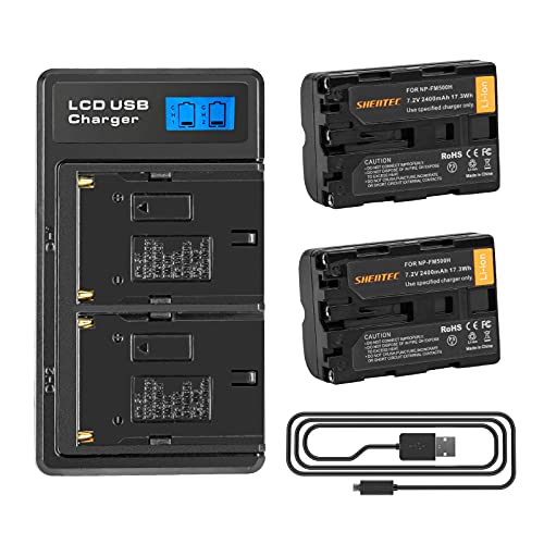 2X Shentec 2400mAh NP-FM500H Akku Kompatibel mit Sony NP-FM500H NP-FM500 A57 A58 A65 A77 A100 A200 A200K A200W A300 A300K A300X A350 A450 A500 A580 A700 A70 A70 A70 850 A. 900 A900 ILCA-77M2 SLT-A99 2X Shentec 2400mAh NP-FM500H Akku Kompatibel mit Sony NP-FM500H NP-FM500 A57 A58 A65 A77 A100 A200 A200K A200W A300 A300K A300X A350 A450 A500 A580 A700 A70 A70 A70 850 A. 900 A900 ILCA-77M2 SLT-A99 von Shentec