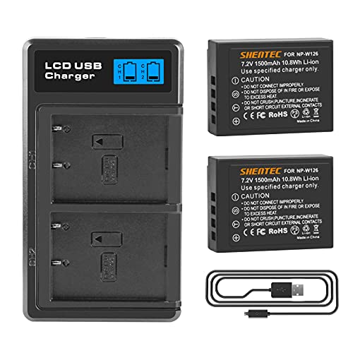 2X Shentec 7.2V 1500mAh NP-W126s Akku für Fujifilm NP-W126 NP-W126S Fujifilm X100F X-A1 X-A2 X-A3 X-A5 X-A10 X-E2 X-E2S X-Pro1 X-Pro2 X-T1 X -T1 T2 X-T3 X-T10 X-T20 X-T30 X-T100 2X Shentec 7.2V 1500mAh NP-W126s Akku für Fujifilm NP-W126 NP-W126S Fujifilm X100F X-A1 X-A2 X-A3 X-A5 X-A10 X-E2 X-E2S X-Pro1 X-Pro2 X-T1 X -T1 T2 X-T3 X-T10 X-T20 X-T30 X-T100 von Shentec