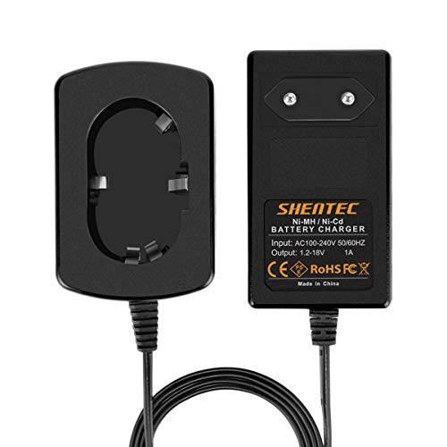 Shentec Ladegerät 1.2V-18V Kompatibel mit Makita Ladegerät Akkus 7.2V 9.6V 12V 14.4V 18V NI-MH/NI-Cd Pod Akkus von Shentec