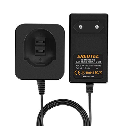 Shentec 1.2V-18V NI-MH/NI-CD Ladegerät Kompatibel mit Black and Decker PS120 PS130 PS140 Dewalt 7.2V 9.6V 12V 14.4V 18V Pod Batterien Shentec 1.2V-18V NI-MH/NI-CD Ladegerät Kompatibel mit Black and Decker PS120 PS130 PS140 Dewalt 7.2V 9.6V 12V 14.4V 18V Pod Batterien von Shentec