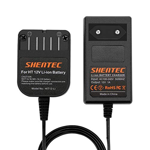 Shentec 10,8V-12V Li-Ionen Ladegeräte Für Hitachi BCL1015 329369 329370 329371 329389 331065 Einschubbatterien (Nicht für NI-MH/NI-Cd Akkus) von Shentec