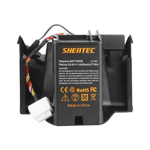 Shentec 25.6V Li-Ion Akku Kompatibel für Rasenmäher Robomow Premium Akku RC302, RC304, RC304u, RC306, RC312, RC312u,RC308, RC308u Ersetzt BAT7000B, MRK7005A, Rasenroboter Rasenmäher von Shentec