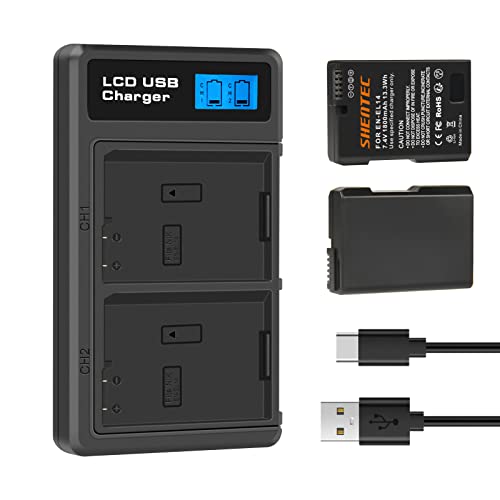 Shentec 7.4V, 1800 mAh Li-ion EN-EL14 EL14A Akku LED Dual Ladegerät für Nikon D5600 D5500 D5300 D5200 D5100 D3500 D3400 D3300 D3200 D3100 Df Coolpix P7800 P7700 P7200 P7100 P7000 Shentec 7.4V, 1800 mAh Li-ion EN-EL14 EL14A Akku LED Dual Ladegerät für Nikon D5600 D5500 D5300 D5200 D5100 D3500 D3400 D3300 D3200 D3100 Df Coolpix P7800 P7700 P7200 P7100 P7000 von Shentec