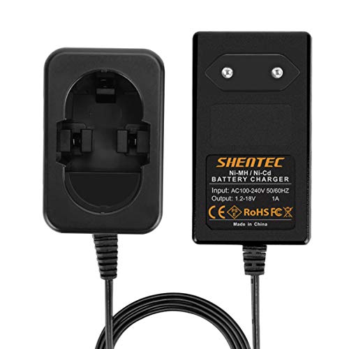 Shentec 1.2V-18V NI-MH/NI-CD kompatibel mit Bosch Akku Ladegerät, 7.2V 9.6V 12V 14.4V 18V Style Pod BAT043 BAT045 BAT046 BAT120 BAT011 BAT038 BAT040 BAT025 BAT026 BAT160 BAT180 von Shentec