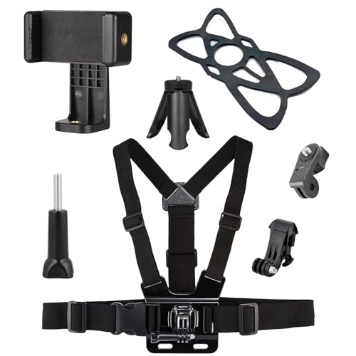 Verstellbarer, elastischer Gürtel, Körperhalterung, Handy-Brustgurt, Harness-Set für Gopros 12 11 10 9 Max 8 7 6 5 und Insta360 One Kameras Verstellbarer, elastischer Gürtel, Körperhalterung, Handy-Brustgurt, Harness-Set für Gopros 12 11 10 9 Max 8 7 6 5 und Insta360 One Kameras von Shenzhen Kasin Technology Company
