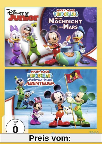 Micky Maus Wunderhaus - Mickys Nachricht vom Mars / Das Weltraum Abenteuer [2 DVDs] von Sherie Pollack