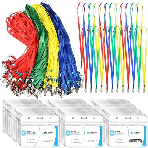 Sherr Schlüsselband und Ausweishalter, transparent, wasserdicht, Namensschild-Halter, Kreuzfahrt-Schlüsselband mit Clip, 9,5 x 8,9 cm, 400 Stück Sherr Schlüsselband und Ausweishalter, transparent, wasserdicht, Namensschild-Halter, Kreuzfahrt-Schlüsselband mit Clip, 9,5 x 8,9 cm, 400 Stück von Sherr