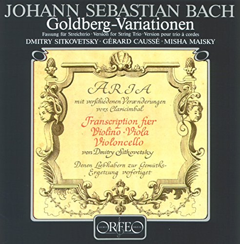 Bach: Goldberg Variationen Sitkovetzk von Sheva Collection