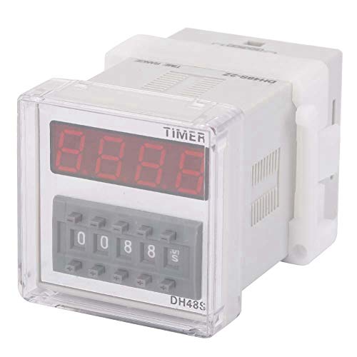 Zeitrelais, DH48S-2Z LCD-Anzeige Zeit Timer Verzögerungsrelais 220VAC 0,01 Sekunden-9999 Stunden von Shexton