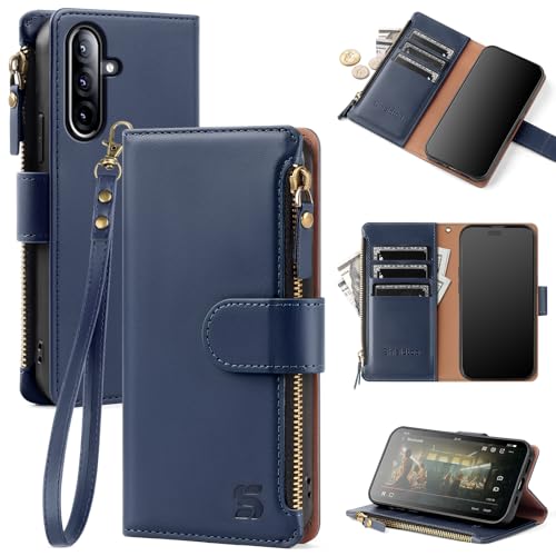Shieldtop Kompatibel mit Samsung Galaxy A36, Brieftaschen-Schutzhülle mit Kartenhalter, PU-Leder, Klapp-Schutzhülle, Handgelenkschlaufe, Reißverschlussfach, Kreditkartenfächer, RFID-Blockierung, für Shieldtop Kompatibel mit Samsung Galaxy A36, Brieftaschen-Schutzhülle mit Kartenhalter, PU-Leder, Klapp-Schutzhülle, Handgelenkschlaufe, Reißverschlussfach, Kreditkartenfächer, RFID-Blockierung, für von Shieldtop