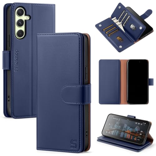 Shieldtop Kompatibel mit Samsung Galaxy A54 5G, Brieftaschen-Schutzhülle mit Kartenhalter, für Damen und Herren, RFID-blockierend, PU-Leder, Folio-Klapphülle, TPU-Schutzhülle, Kreditkartenfächer Shieldtop Kompatibel mit Samsung Galaxy A54 5G, Brieftaschen-Schutzhülle mit Kartenhalter, für Damen und Herren, RFID-blockierend, PU-Leder, Folio-Klapphülle, TPU-Schutzhülle, Kreditkartenfächer von Shieldtop