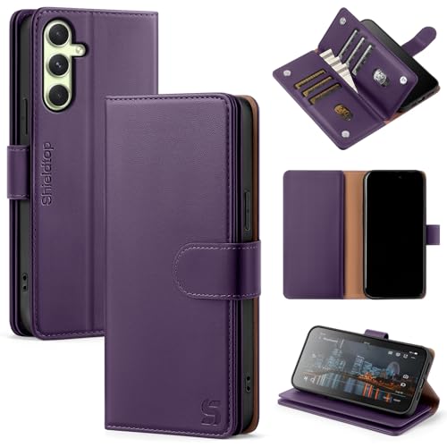 Shieldtop Kompatibel mit Samsung Galaxy A54 5G, Brieftaschen-Schutzhülle mit Kartenhalter, für Damen und Herren, RFID-blockierend, PU-Leder, Folio-Klapphülle, TPU-Schutzhülle, Kreditkartenfächer Shieldtop Kompatibel mit Samsung Galaxy A54 5G, Brieftaschen-Schutzhülle mit Kartenhalter, für Damen und Herren, RFID-blockierend, PU-Leder, Folio-Klapphülle, TPU-Schutzhülle, Kreditkartenfächer von Shieldtop