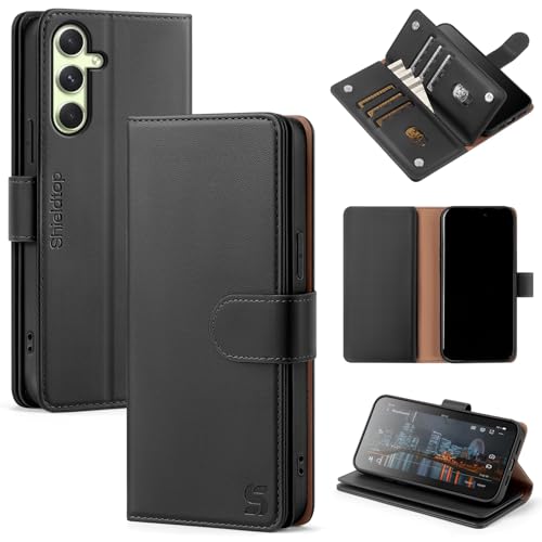 Shieldtop Kompatibel mit Samsung Galaxy A54 5G, Brieftaschen-Schutzhülle mit Kartenhalter, für Damen und Herren, RFID-blockierend, PU-Leder, Folio-Klapphülle, TPU-Schutzhülle, Kreditkartenfächer Shieldtop Kompatibel mit Samsung Galaxy A54 5G, Brieftaschen-Schutzhülle mit Kartenhalter, für Damen und Herren, RFID-blockierend, PU-Leder, Folio-Klapphülle, TPU-Schutzhülle, Kreditkartenfächer von Shieldtop