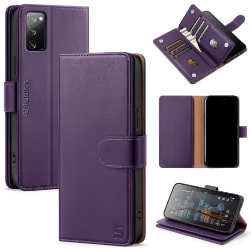 Shieldtop Kompatibel mit Samsung Galaxy S20 FE Brieftaschen-Schutzhülle mit Kartenhalter, für Damen und Herren, RFID-blockierend, PU-Leder, Flip-TPU-Schutzhülle, Kreditkartenfächer, Handyhülle für Shieldtop Kompatibel mit Samsung Galaxy S20 FE Brieftaschen-Schutzhülle mit Kartenhalter, für Damen und Herren, RFID-blockierend, PU-Leder, Flip-TPU-Schutzhülle, Kreditkartenfächer, Handyhülle für von Shieldtop