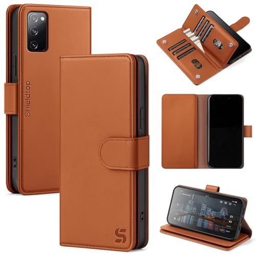 Shieldtop Kompatibel mit Samsung Galaxy S20 FE Brieftaschen-Schutzhülle mit Kartenhalter, für Damen und Herren, RFID-blockierend, PU-Leder, Flip-TPU-Schutzhülle, Kreditkartenfächer, Handyhülle für Shieldtop Kompatibel mit Samsung Galaxy S20 FE Brieftaschen-Schutzhülle mit Kartenhalter, für Damen und Herren, RFID-blockierend, PU-Leder, Flip-TPU-Schutzhülle, Kreditkartenfächer, Handyhülle für von Shieldtop