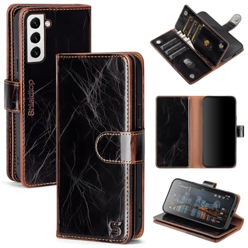 Shieldtop Kompatibel mit Samsung Galaxy S22+ Plus, Brieftaschen-Schutzhülle mit Kartenhalter, für Damen und Herren, RFID-blockierend, PU-Leder, Folio-Klapphülle, TPU-Schutzhülle, Kreditkartenfächer Shieldtop Kompatibel mit Samsung Galaxy S22+ Plus, Brieftaschen-Schutzhülle mit Kartenhalter, für Damen und Herren, RFID-blockierend, PU-Leder, Folio-Klapphülle, TPU-Schutzhülle, Kreditkartenfächer von Shieldtop