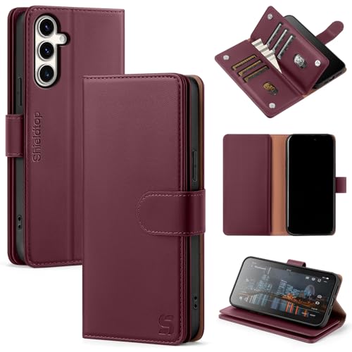 Shieldtop Kompatibel mit Samsung Galaxy S23 FE Brieftaschen-Schutzhülle mit Kartenhalter, für Damen und Herren, RFID-blockierend, PU-Leder, Flip-TPU-Schutzhülle, Kreditkartenfächer, Handyhülle für Shieldtop Kompatibel mit Samsung Galaxy S23 FE Brieftaschen-Schutzhülle mit Kartenhalter, für Damen und Herren, RFID-blockierend, PU-Leder, Flip-TPU-Schutzhülle, Kreditkartenfächer, Handyhülle für von Shieldtop