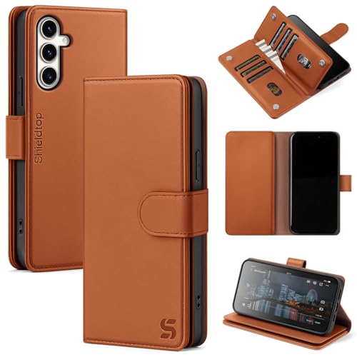 Shieldtop Kompatibel mit Samsung Galaxy S23 FE Brieftaschen-Schutzhülle mit Kartenhalter, für Damen und Herren, RFID-blockierend, PU-Leder, Flip-TPU-Schutzhülle, Kreditkartenfächer, Handyhülle für Shieldtop Kompatibel mit Samsung Galaxy S23 FE Brieftaschen-Schutzhülle mit Kartenhalter, für Damen und Herren, RFID-blockierend, PU-Leder, Flip-TPU-Schutzhülle, Kreditkartenfächer, Handyhülle für von Shieldtop