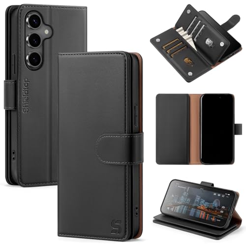 Shieldtop Kompatibel mit Samsung Galaxy S24 FE Brieftaschen-Schutzhülle mit Kartenhalter, für Damen und Herren, RFID-blockierend, PU-Leder, Flip-TPU-Schutzhülle, Kreditkartenfächer, Handyhülle für Shieldtop Kompatibel mit Samsung Galaxy S24 FE Brieftaschen-Schutzhülle mit Kartenhalter, für Damen und Herren, RFID-blockierend, PU-Leder, Flip-TPU-Schutzhülle, Kreditkartenfächer, Handyhülle für von Shieldtop