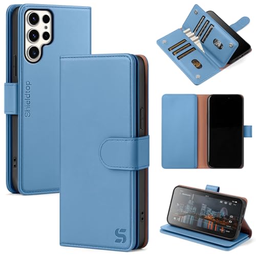 Shieldtop Kompatibel mit Samsung Galaxy S24 Ultra, Brieftaschen-Schutzhülle mit Kartenhalter, für Damen und Herren, RFID-blockierend, PU-Leder, Flip-TPU-Schutzhülle, Kreditkartenfächer, Handyhülle für Shieldtop Kompatibel mit Samsung Galaxy S24 Ultra, Brieftaschen-Schutzhülle mit Kartenhalter, für Damen und Herren, RFID-blockierend, PU-Leder, Flip-TPU-Schutzhülle, Kreditkartenfächer, Handyhülle für von Shieldtop
