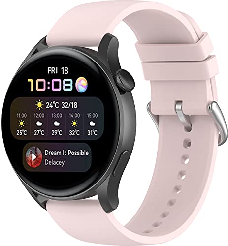 Shieranlee 22mm kompatibel mit Huawei Watch3 Armband,Silikon Armbänder für Huawei Watch3 pro Armband,Vantage M/M2,Letsfit IW2/Popglory Armband/BV-X1/BV-SW01/UMIDIGI Uwatch 3S/COROS Armband von Shieranlee