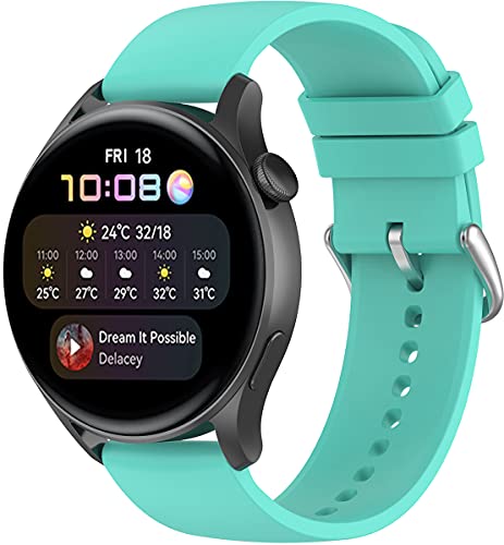 Shieranlee 22mm kompatibel mit Huawei Watch3 Armband,Silikon Armbänder für Huawei Watch3 pro Armband,Vantage M/M2,Letsfit IW2/Popglory Armband/BV-X1/BV-SW01/UMIDIGI Uwatch 3S/COROS Armband von Shieranlee