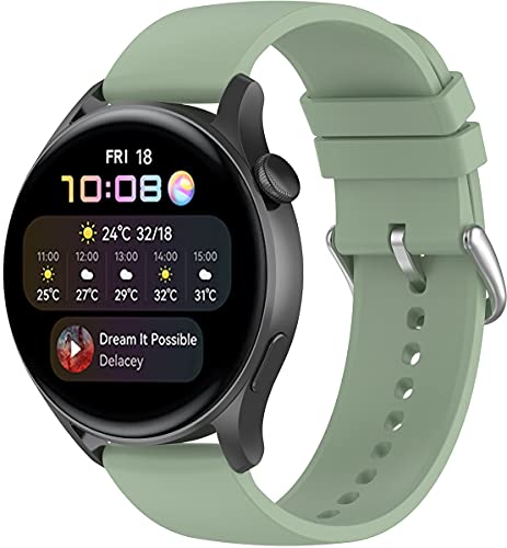 Shieranlee 22mm kompatibel mit Huawei Watch3 Armband,Silikon Armbänder für Huawei Watch3 pro Armband,Vantage M/M2,Letsfit IW2/Popglory Armband/BV-X1/BV-SW01/UMIDIGI Uwatch 3S/COROS Armband von Shieranlee