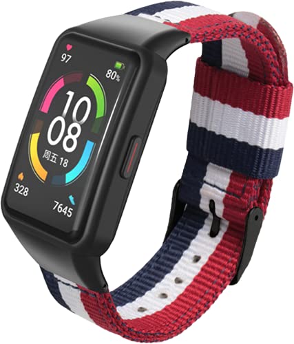 Shieranlee Armbänder kompatibel mit Huawei Honor 6 Armband, Soft Nylon Sport Replacement Colourful Band Wristband for Huawei Honor 6 Smartwatch von Shieranlee